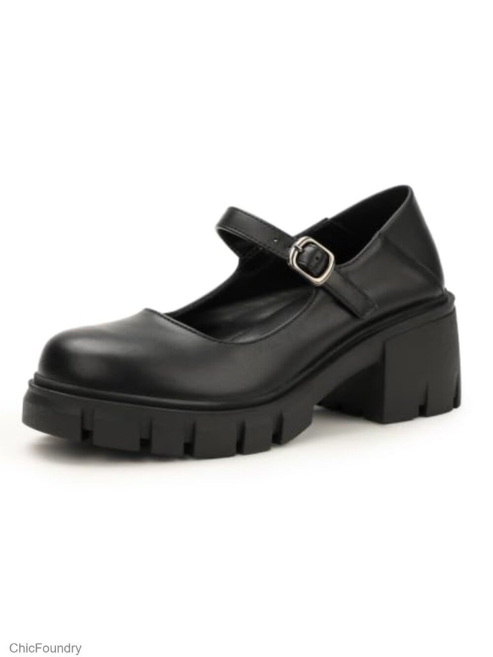Mary Jane Platform Pumps Closed Toe Low Block Heels Comfortable Shoes
